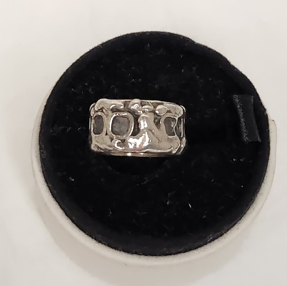 50s Chunky Silver One of a Kind Pinky Ring
